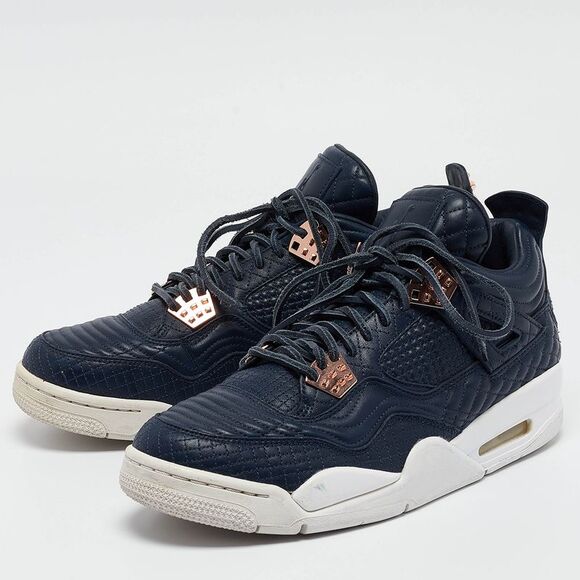 jordan 4 blue leather